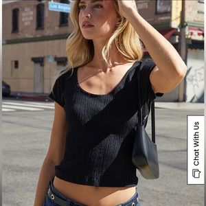 John Galt Black Zelly Basic T-Shirt